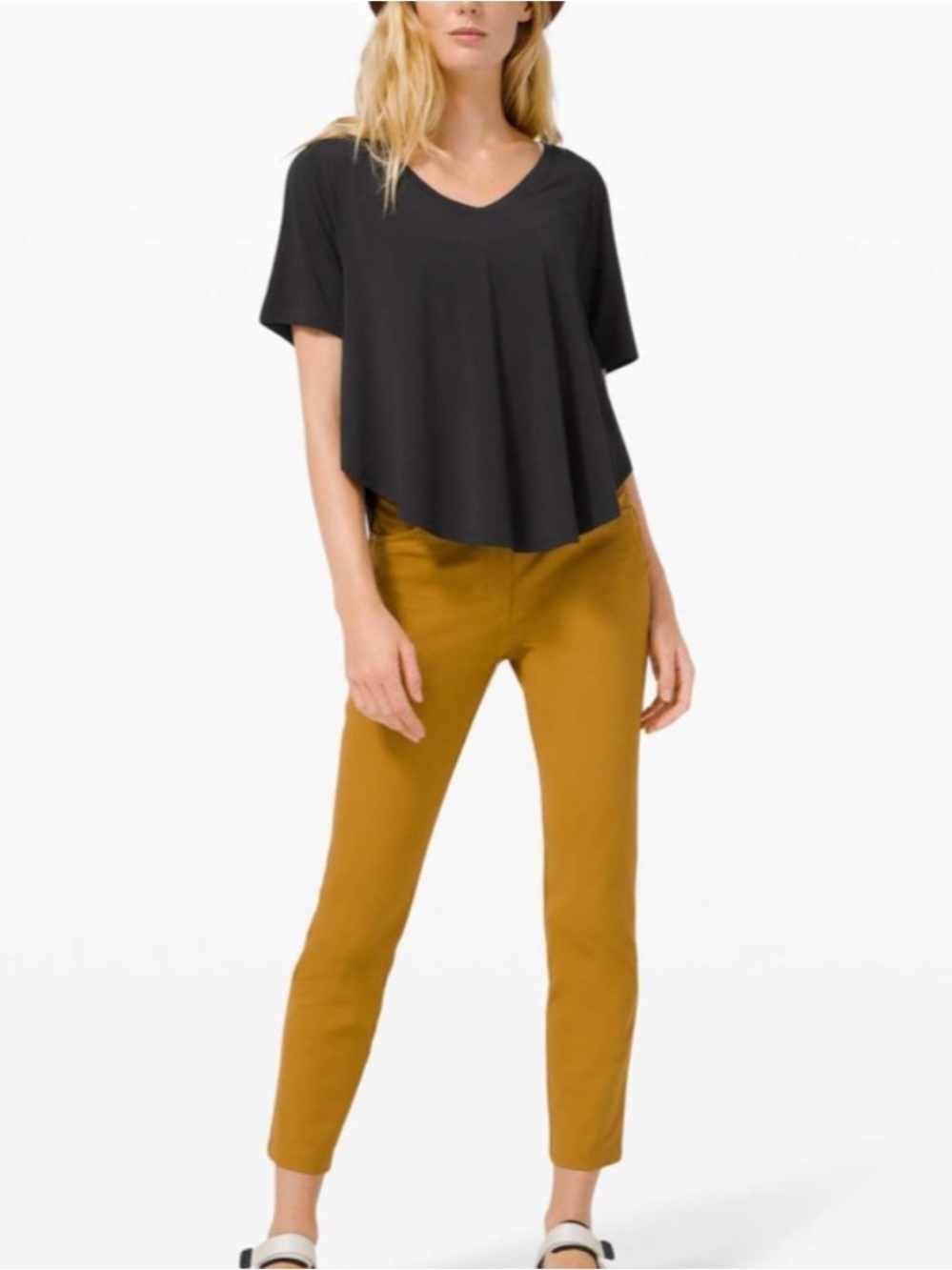 Lululemon Up for Down Time Short
Sleeve Top Black Size 6 - Picture 3 of 7